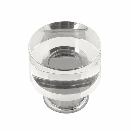 BELWITH PRODUCTS 1.25 in. Midway Cabinet Knob Dia Crysacrylic with Chrome Finish BWP3709 CACH